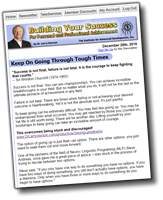 Building Your Success Newsletter | Dr. Larry Iverson
